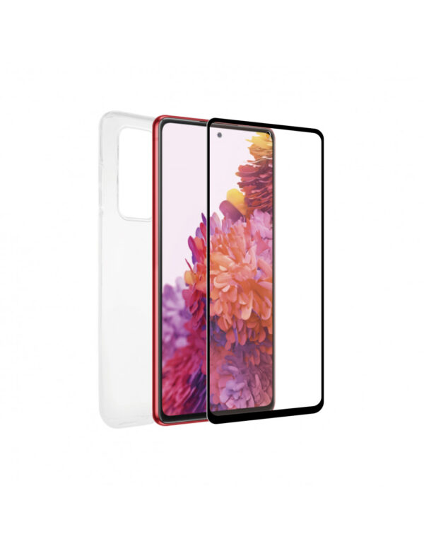 Pack Muvit for Change para Samsung Galaxy A20 FE funda Cristal Soft + protector