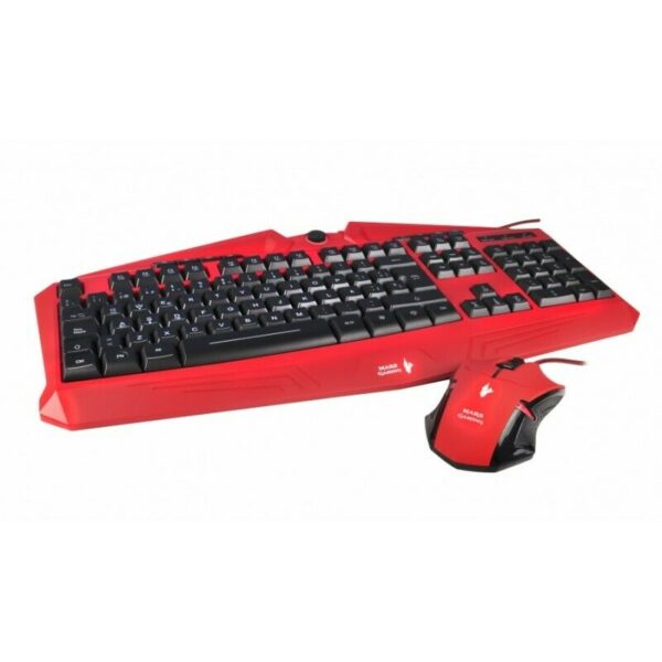 Combo Teclado + Ratón Mars Gaming MCPVU1 Vulcano Rojo en español (ñ)