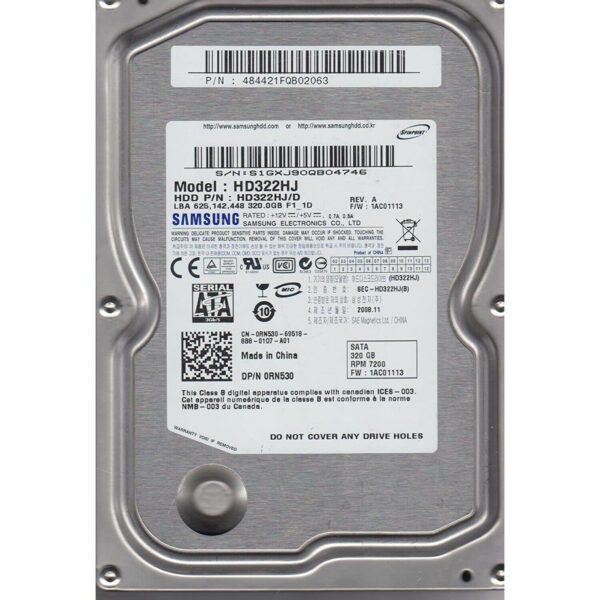 Disco Duro Samsung HD322HJ 3,5'' 320GB SATA II 7200RPM