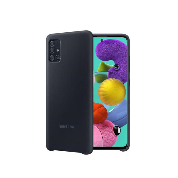 Funda original Samsung de silicona para Samsung Galaxy A51 negra