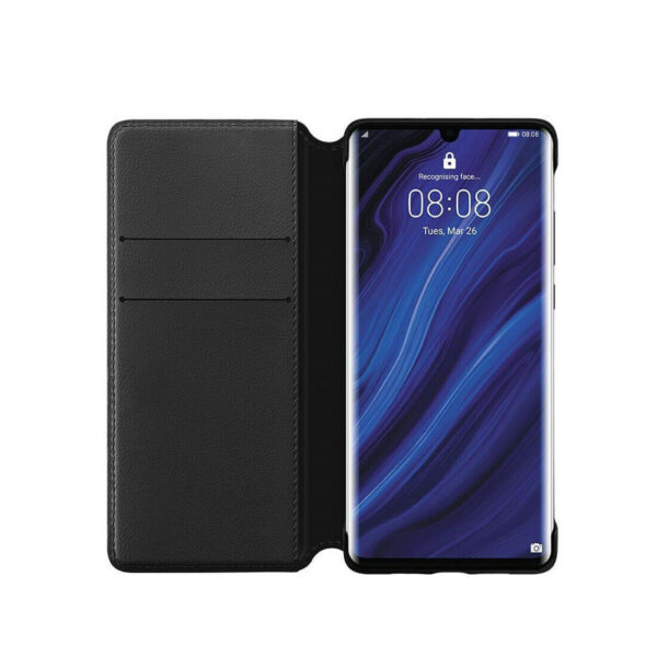 Funda Original Huawei para Huawei P30 Pro flip wallet negra