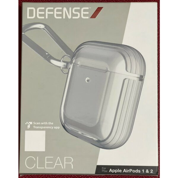 Estuche X-Doria Serie Defense Clear para Apple Air Pods 1 y 2 color transparente