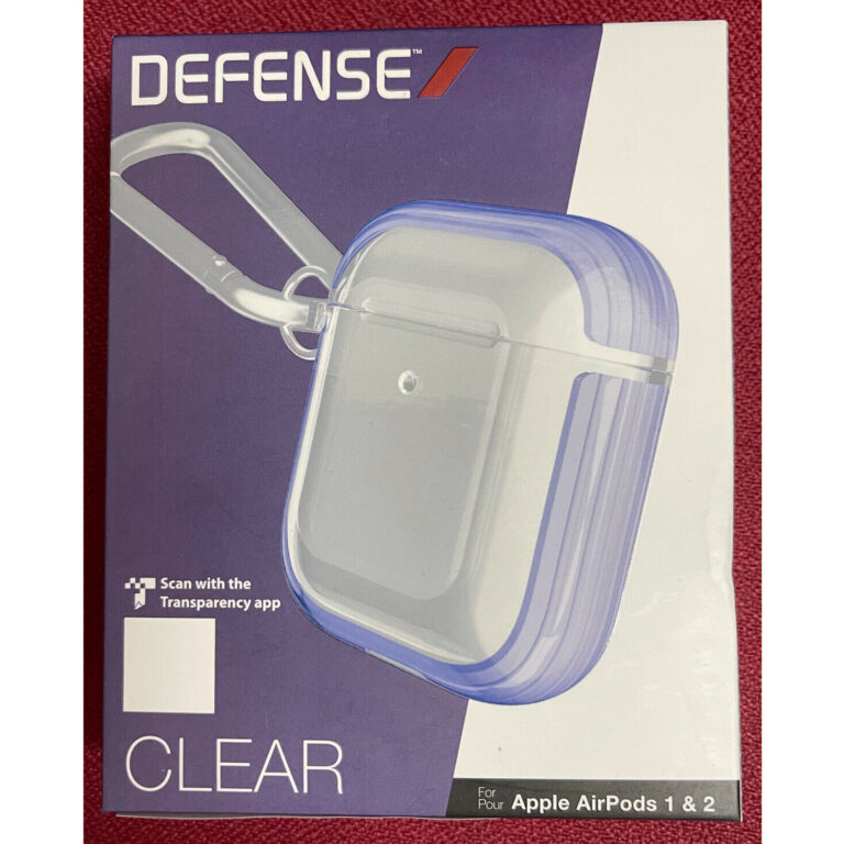 Estuche X-Doria Serie Defense Clear para Apple Air Pods 1 y 2 color violeta