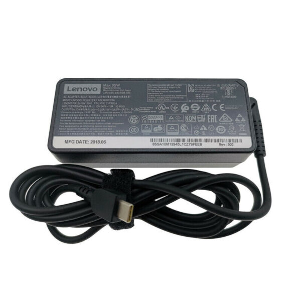 Cargador Original Lenovo USB-C ADLX65YAC3D 5A10W86261 65W.