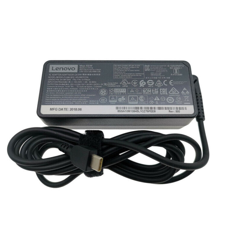 Cargador Original Lenovo USB-C ADLX65YAC3D 5A10W86261 65W.