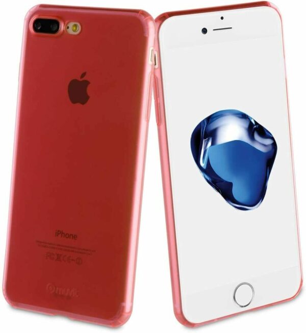 Funda Muvit Crystal Soft Ultrafina para Apple iPhone 8 Plus/7 Plus, Rosa. - Imagen 2