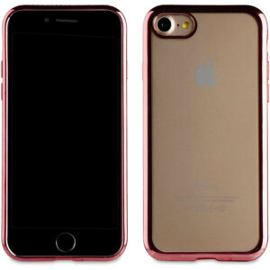 Funda Muvit Life para Apple iPhone 8/7 con Cristales y Marco Rosa Oro.
