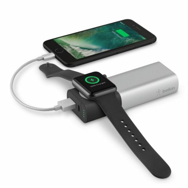 Power Bank portatil Belkin F8J201btSLV para Apple Watch + Iphone 6700 mAh - Imagen 2