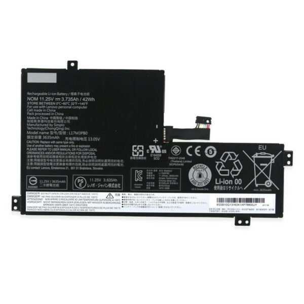 Batería Original Lenovo L17L3PB0 11.4V 3685mAh 42Wh