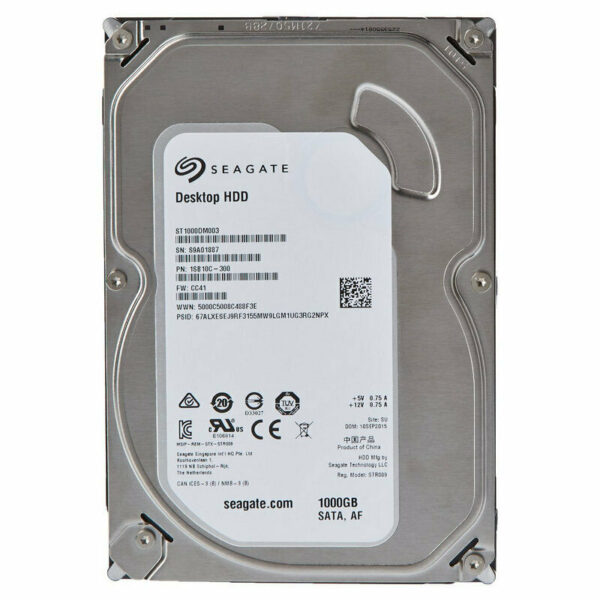 Disco Duro Seagate 3,5'' 7200.14 1TB SATA3 ST1000DM003 Usado - Imagen 2