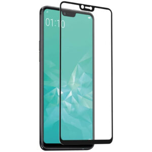 Protector de pantalla Muvit para Oppo A3 vidrio templado plano marco negro
