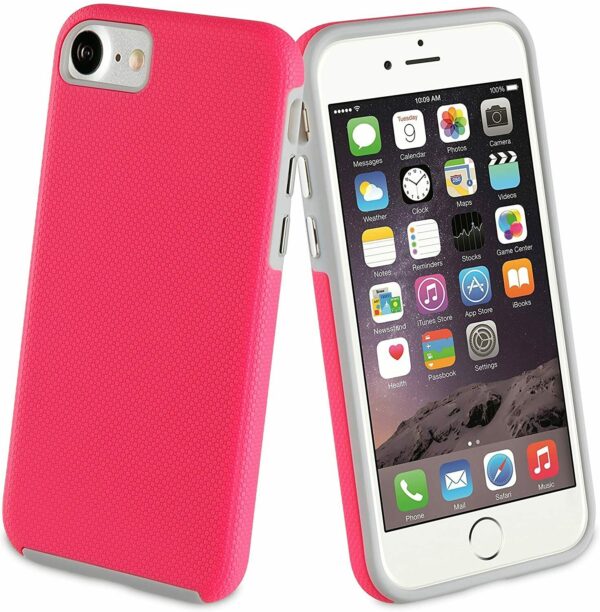 Funda Muvit Pro antichoque para Apple iPhone 7/8 color fucsia. - Imagen 2