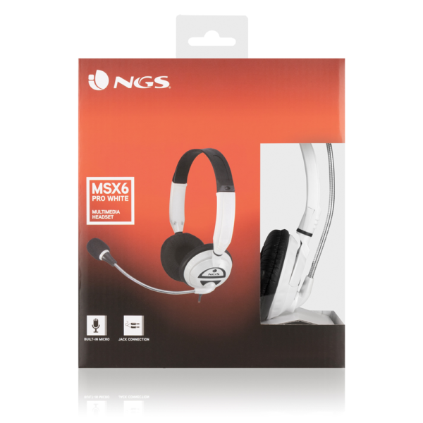Auriculares NGS Bluetooth MSX6 PRO Diadema Blanca - Imagen 7