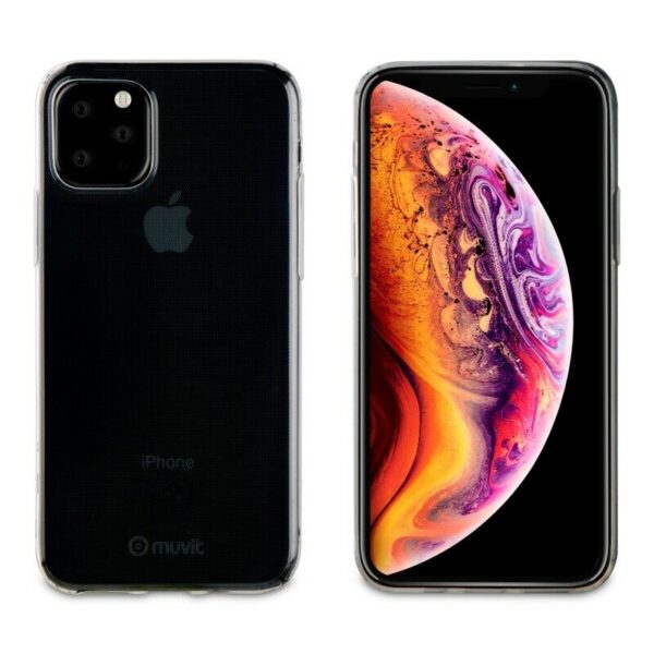 Funda Muvit Cristal Soft para Apple iPhone 11 Pro ultra fina transparente.