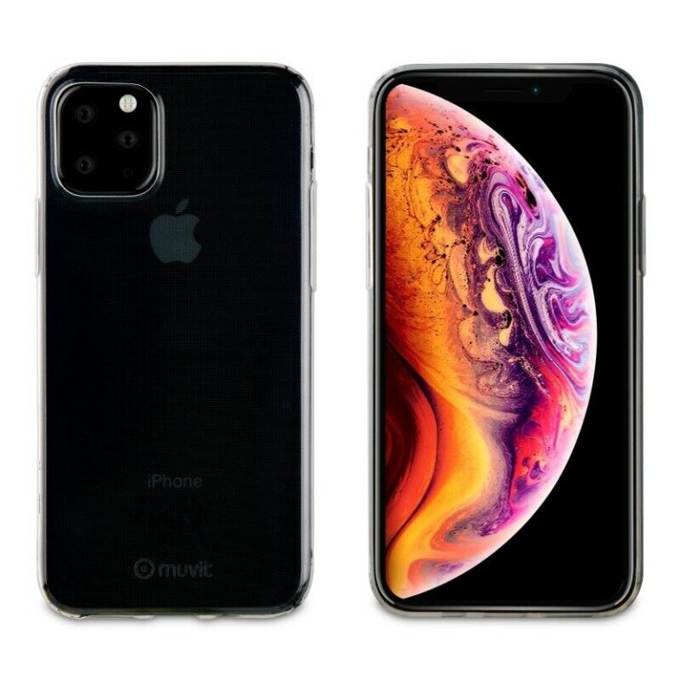 Funda Muvit Cristal Soft para Apple iPhone 11 Pro ultra fina transparente.