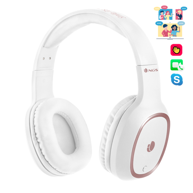 Auriculares Bluetooth NGS Artica Pride Diadema Blanca