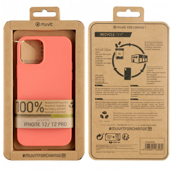 Funda Muvit for Change para Apple iPhone 12/12 Pro recycletek living coral - Imagen 2