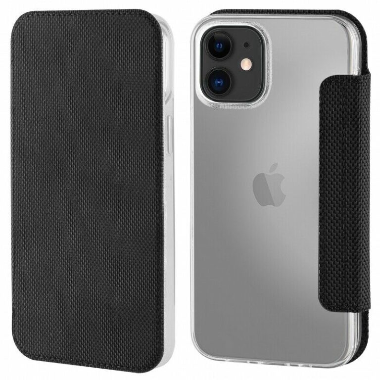 Funda Muvit for Change Folio para Apple iPhone 12 Mini negra.