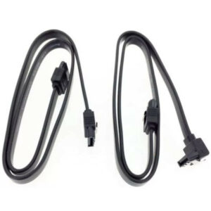Pack 2 Cables originales ASUS SATA 50 cm con bloqueo en color negro.