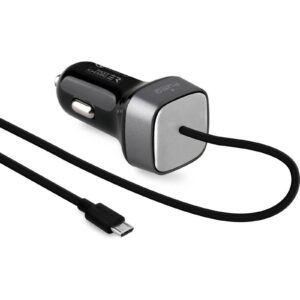 Cargador coche Muvit Qualcomm QC 3.0 18W MicroUSB 1,4m