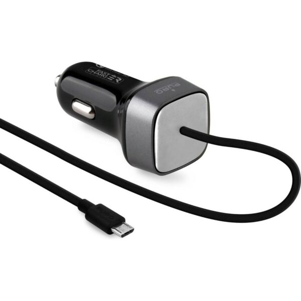 Cargador coche Muvit Qualcomm QC 3.0 18W MicroUSB 1,4m