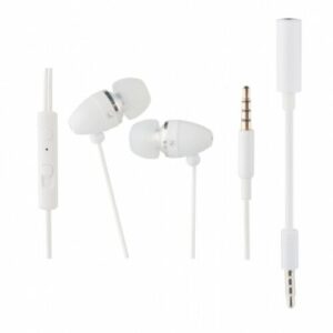 Auriculares intrauditivos in-Ear Muvit con micrófono y adaptador 3.5mm/2.5mm