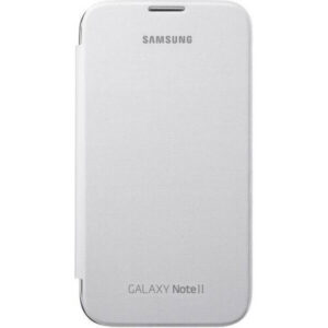 Funda original Samsung Flip Cover para Samsung Galaxy Note II color blanco
