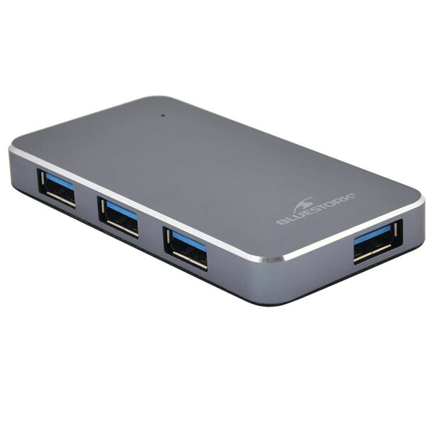 Bluestork HUB-USB3-4U-PS Hub 4 Puertos USB 3.0 *Embalaje dañado, producto nuevo*