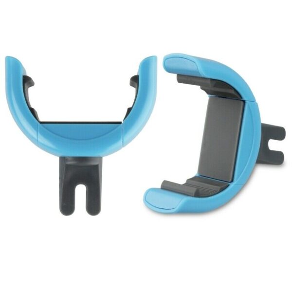 Soporte de Coche Muvit universal salida de aire rotativo 360. Hasta 5,7'' azul