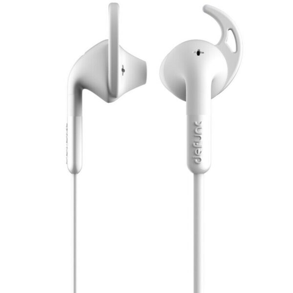 Auriculares DeFunc + SPORT con cable jack 3,5 mm blancos