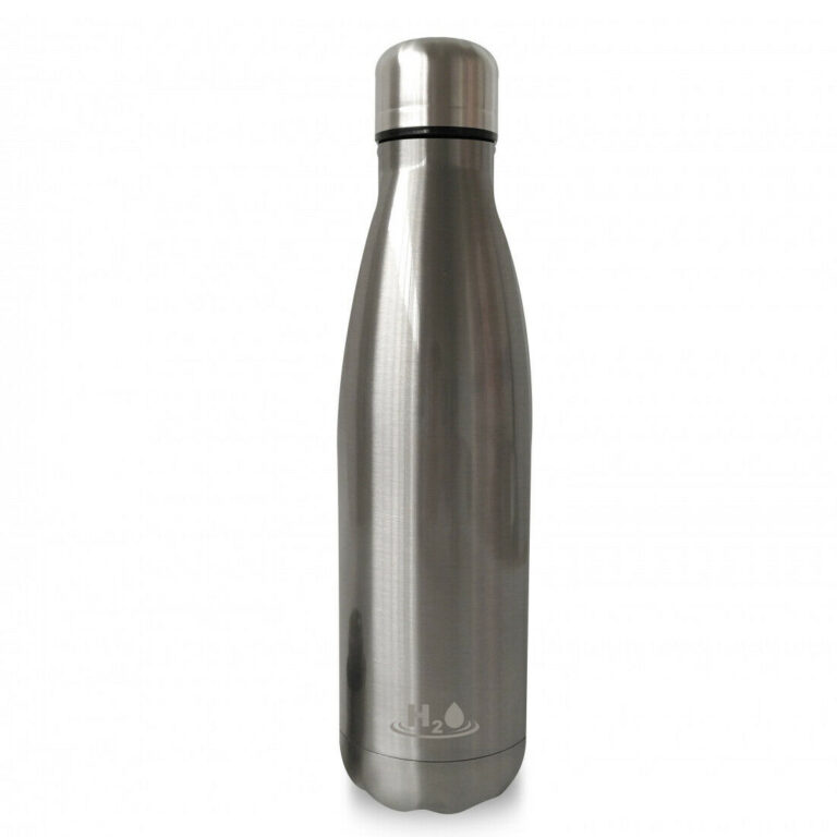 Puro H2O Botella de acero inoxidable doble pared 500ml plata