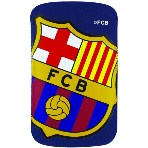 Funda Universal Bagmovil Nabuk Slim XL oficial F.C.Barcelona color azul.