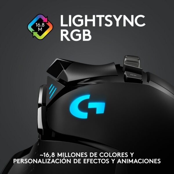 Logitech G502 Lightspeed Ratón Gaming Inalámbrico 16000DPI Usado **No incluye las pesas** - Imagen 7