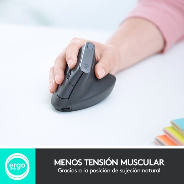 Logitech MX Vertical Ratón Ergonómico Avanzado Usado **Solo ratón y receptor, sin embalaje original** - Imagen 6