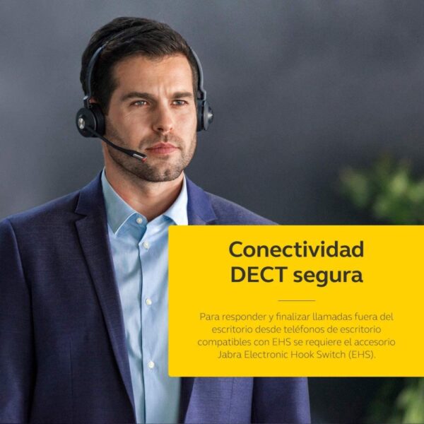 Auriculares Jabra Engage 65 DECT Negros Usado*auricular y centralita, sin cables - Imagen 6