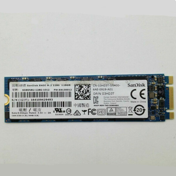 Unidad de estado sólido SSD SanDisk X400 128GB M.2 SD8SN8U-128G.