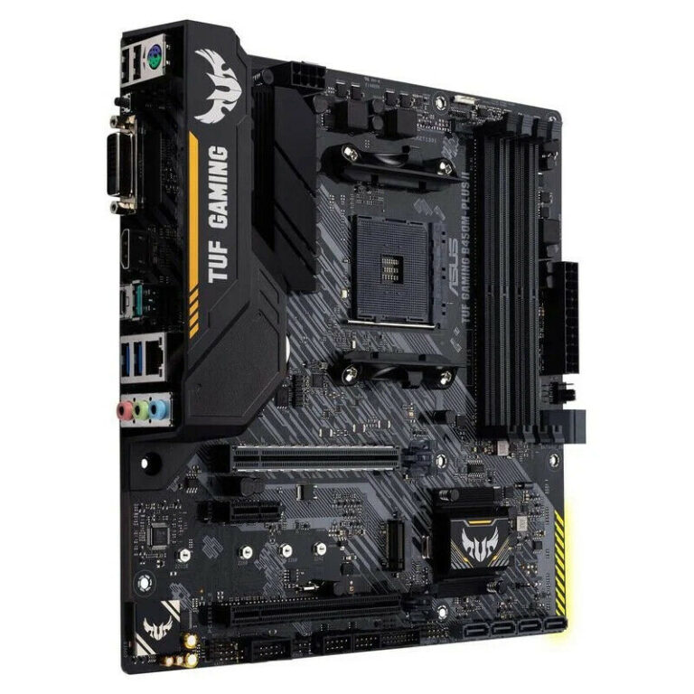 Placa Base Asus TUF Gaming B450M Plus II Usada **Al arrancar da error ''CPU OVER VOLTAJE'' para reparar o piezas.**
