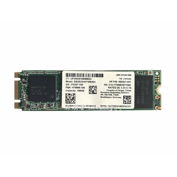 Unidad de estado sólido SSD HP 180GB M.2 SATA 6Gbps SSDSCKKF180H6H Usada.