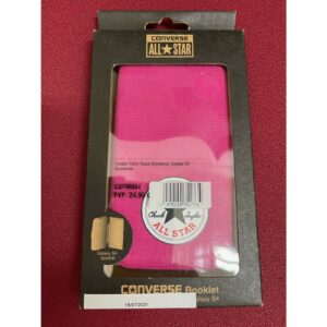 Funda folio Converse Canvas para Apple iPhone S4 rosa.