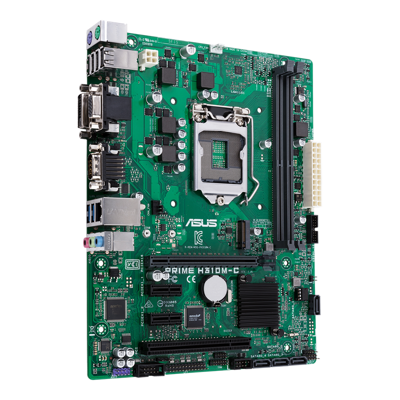 Placa Base Asus PRIME H310M-C Usada **Solo placa base (sin accesorios), sin embalaje original** - Imagen 3