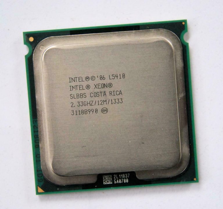 Procesador CPU Intel Xeon Quad Core L5410 12M Caché 2.33GHZ 1333MHZ FSB Usado