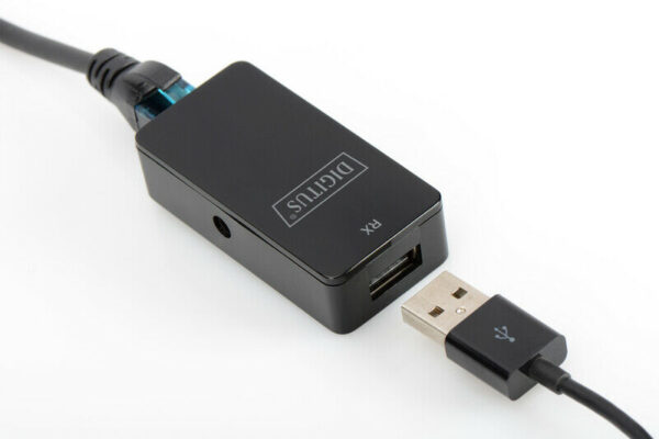 Cable alargador DIGITUS USB 2.0 A RJ-45 Alcance 50 m Usado. - Imagen 3