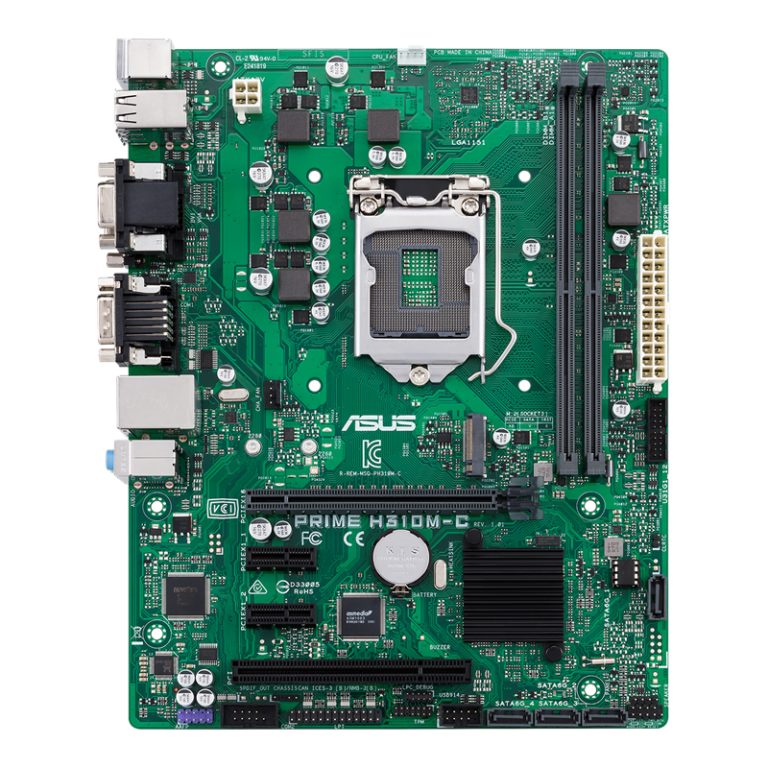 Placa Base Asus PRIME H310M-C Usada **Solo placa base (sin accesorios), sin embalaje original**