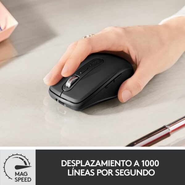 Logitech MX Anywhere 3 Ratón Compacto Inalámbrico 4000DPI Grafito Usado - Imagen 5