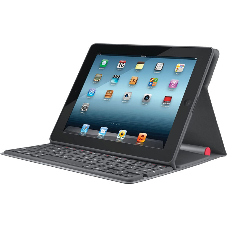 Funda con Teclado Logitech con alimentación por energía Solar para Apple Usado