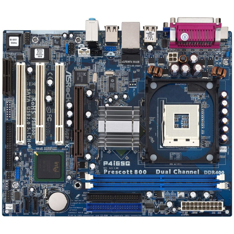 Placa Base ASRock P4i65G socket 478 intel 865G Usado **Sin embalaje original**