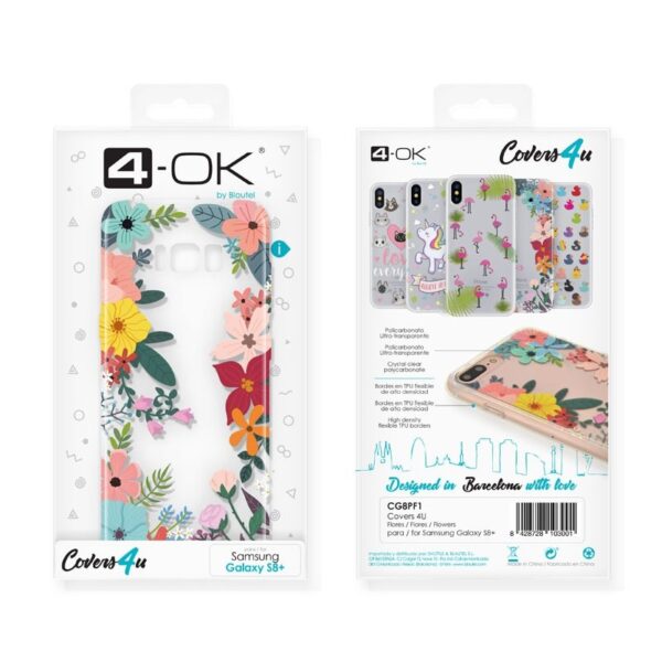 Funda Cover4U TPU para Samsung Galaxy S8 plus diseño flores. - Imagen 2