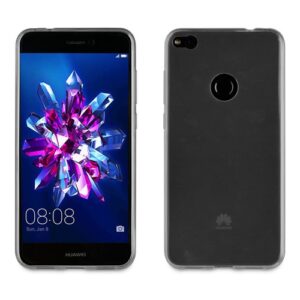 Funda Muvit Cristal Soft para Huawei P8 Lite 2017 color gris.