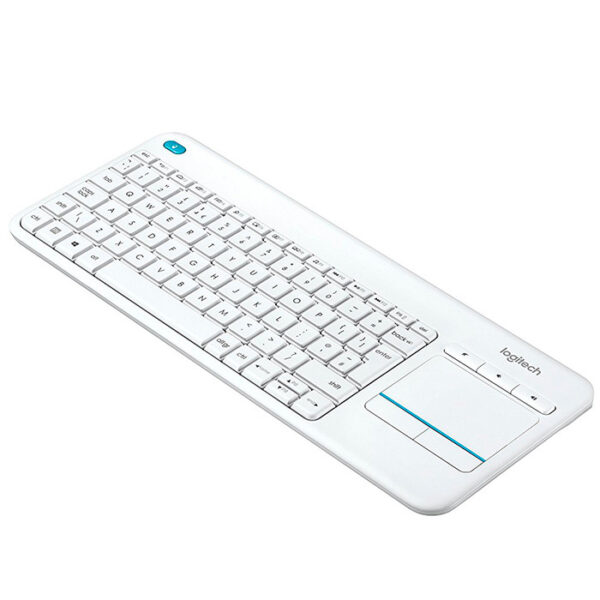 Logitech Wireless Touch White Keyboard K400 Plus Unifying **Sin embalaje original** - Imagen 3