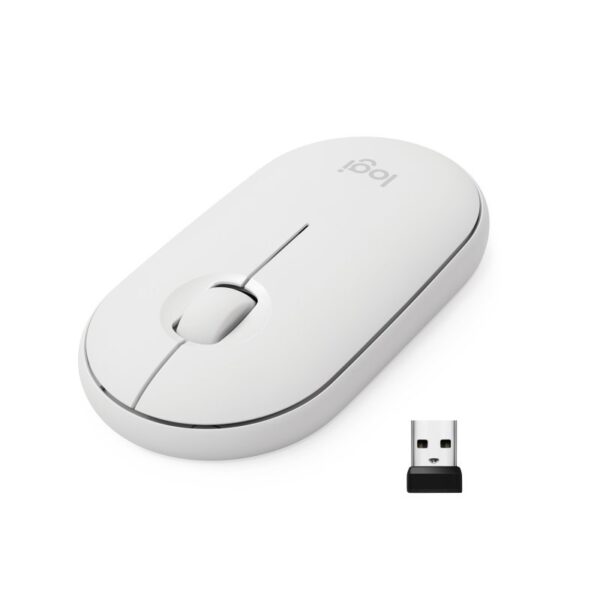 Logitech Pebble M340 Ratón Óptico Inalámbrico Blanco Usado *Sin embalaje orig*